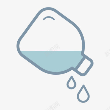 热水袋注水热水袋漏水图标