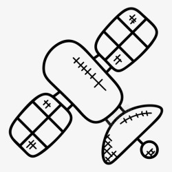 卫星通讯矢量素材卫星通讯碟子图标高清图片