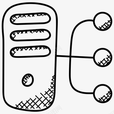亲子涂鸦网络服务器数据中心数据库图标图标
