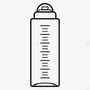 健身跑运动水瓶健身瓶运动瓶图标图标