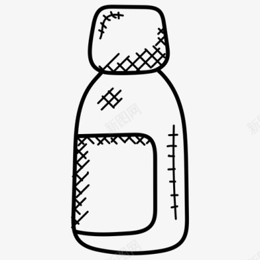 药罐抗生素医疗图标图标
