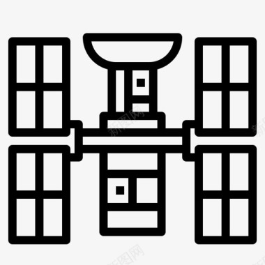 空间卫星天文学太空图标图标