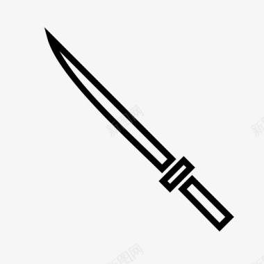 武士刀日本剑图标图标