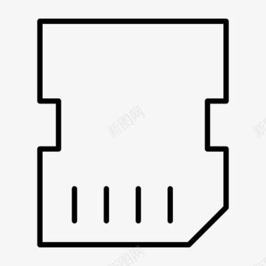 SD存储卡存储芯片存储图标图标