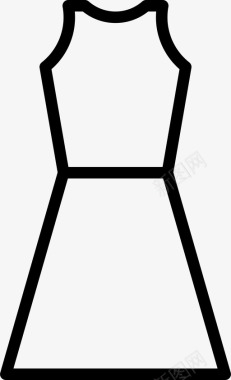 一裙多用服装鸡尾酒会时装图标图标