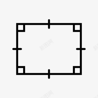 几何边框素材正方形立方体几何图标图标