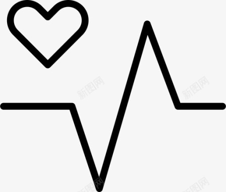 生命线健康心脏图标图标