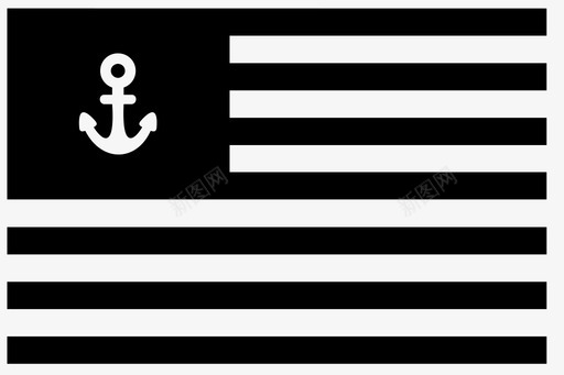 美国港口美国国旗图标图标