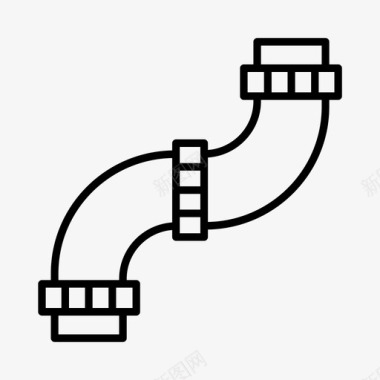 天然气管道图标管道排水管勤杂工图标图标