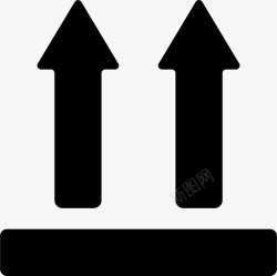 此面朝上这面朝上盒子包装图标高清图片