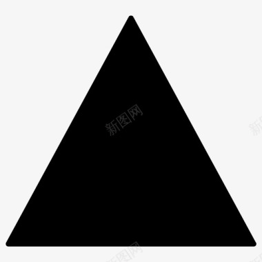三角形几何形状实心图标图标