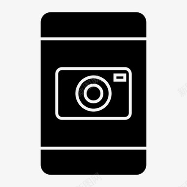 手机照相机设备图标图标