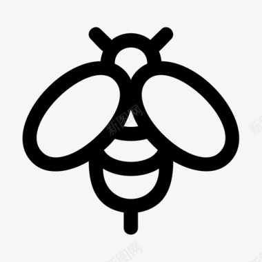 蜜蜂动物嗡嗡声图标图标