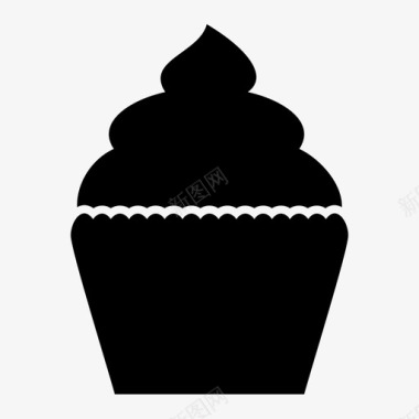 纸杯蛋糕食物甜食图标图标