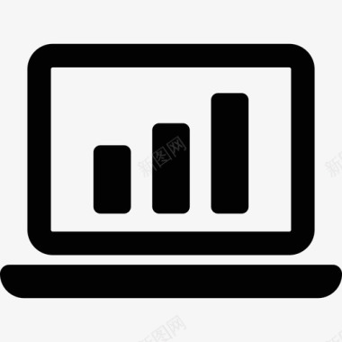 关于笔记本电脑技术响应式网络的统计数据图标图标