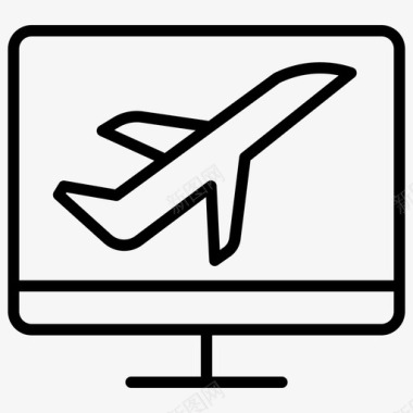 机票预订机票机场服务图标图标