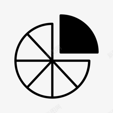 饼图圆几何图标图标