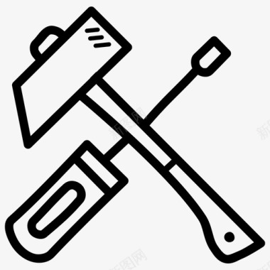 五一工具锤子劳工图标图标