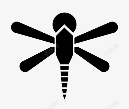 生物昆虫蜻蜓科技图标图标