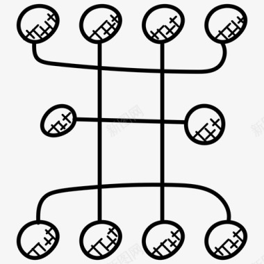 网络拓扑网络架构网络图图标图标