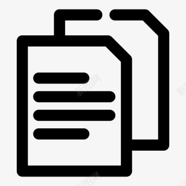 空白纸张免抠素材复制文档文件图标图标