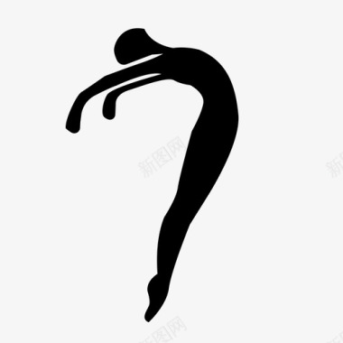 舞蹈芭蕾舞当代图标图标