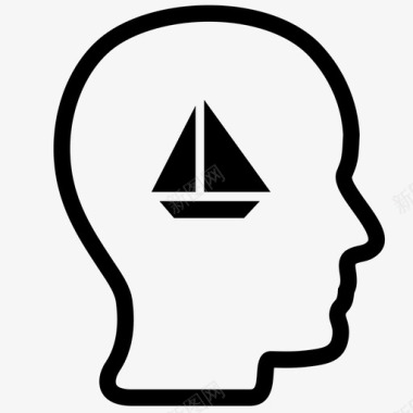 首航帆船海图标图标