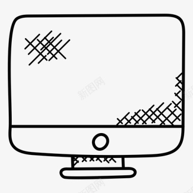 液晶显示屏概念显示器显示屏平板电脑显示器图标图标