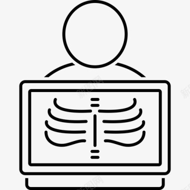 诊断放射学诊断保健图标图标