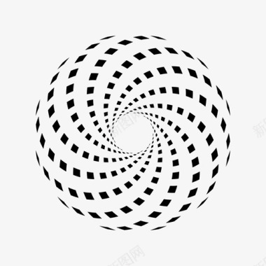 螺旋环面图案螺旋和圆图标图标