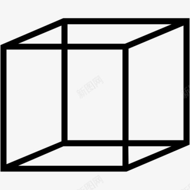 拆分的立方体立方体骰子几何学图标图标