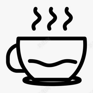 咖啡杯巧克力热饮图标图标