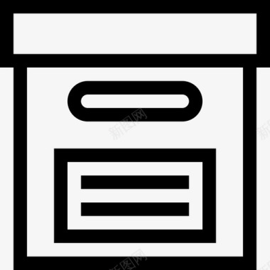 储藏室档案箱纸板文件图标图标