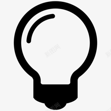 灯泡概念创意图标图标