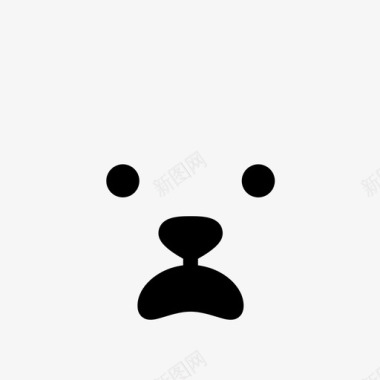 熊震惊熊表情图标图标