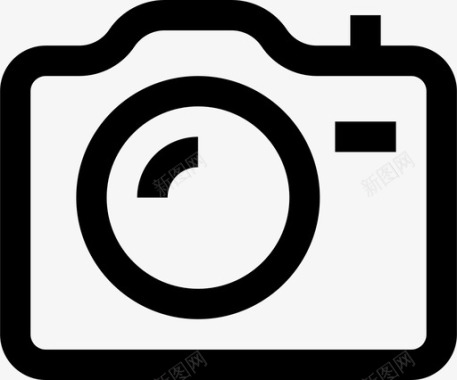 摄影活动摄影照相简单商品服务图标图标
