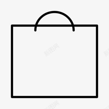 购物时尚采购袋购物袋配件图标图标
