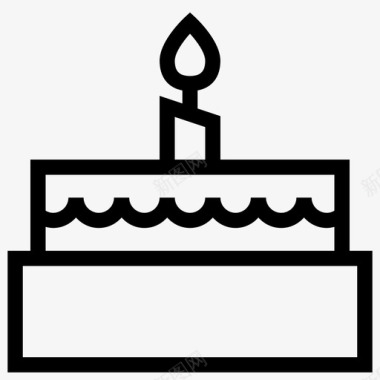 庆典蛋糕周年纪念日生日图标图标