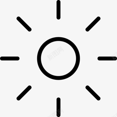 太阳光束夏天图标图标
