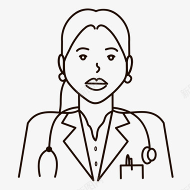 女医生女医生护理护士图标图标