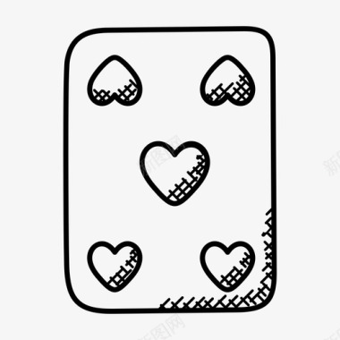 扑克牌纸牌游戏赌场图标图标