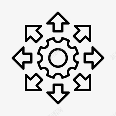 分销出口商业分销图标图标
