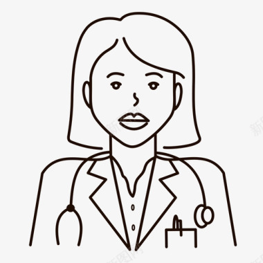 医生护士病人女医生助理急诊图标图标