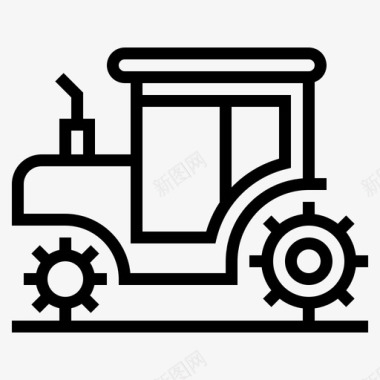 拖拉机运输农场图标图标