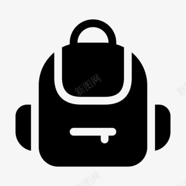 书包背包教育用品图标图标