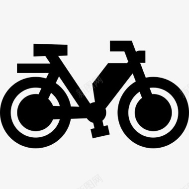 轻便摩托车辅助自行车图标图标