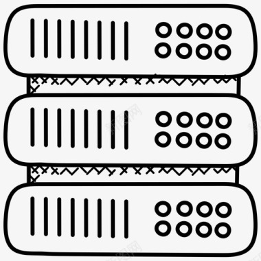 涂鸦背景特效数据服务器计算机硬件数据中心图标图标