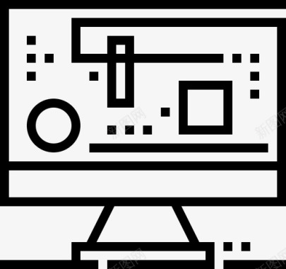 电脑硬件小报电脑显示器桌面图标图标