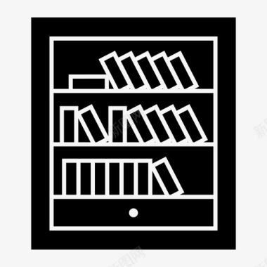 书籍书架家具图标图标