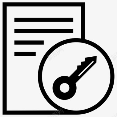 关键词文档加密图标图标